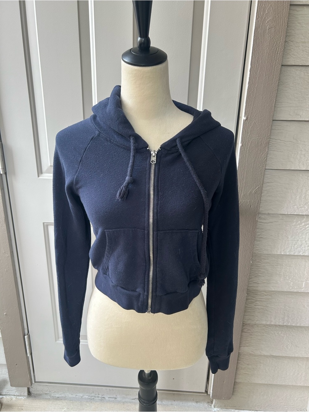 Abercrombie and Fitch Zip Up Crop Hoodie